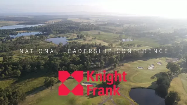 Knight Frank National Leadership Conference cover image showing golf landscape